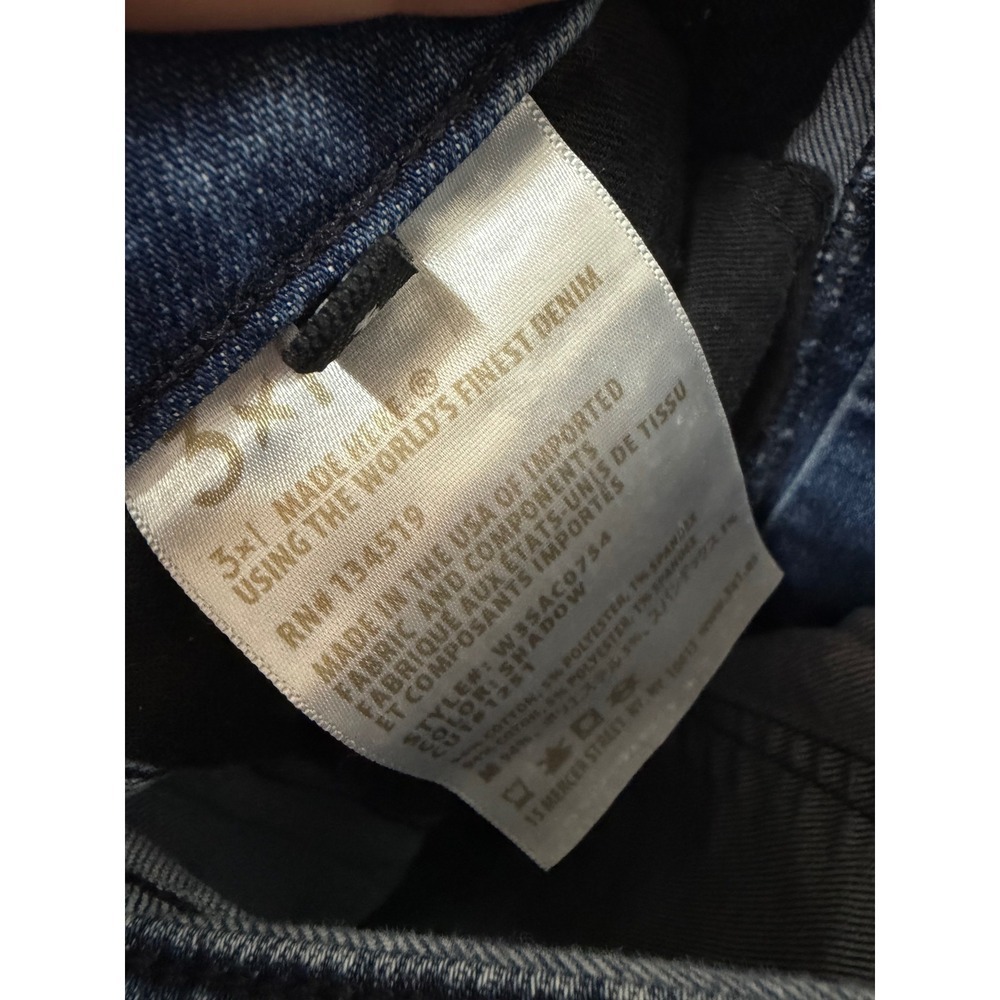 3X1 NYC Jeans Skinny Denim Washed Rocker Style Women's 28 Stone Wash - Picture 6 of 7